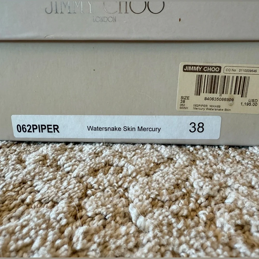 Jimmy Choo Pink Snakeskin Ankle Bling Boots 38/8 - Picture 13 of 14